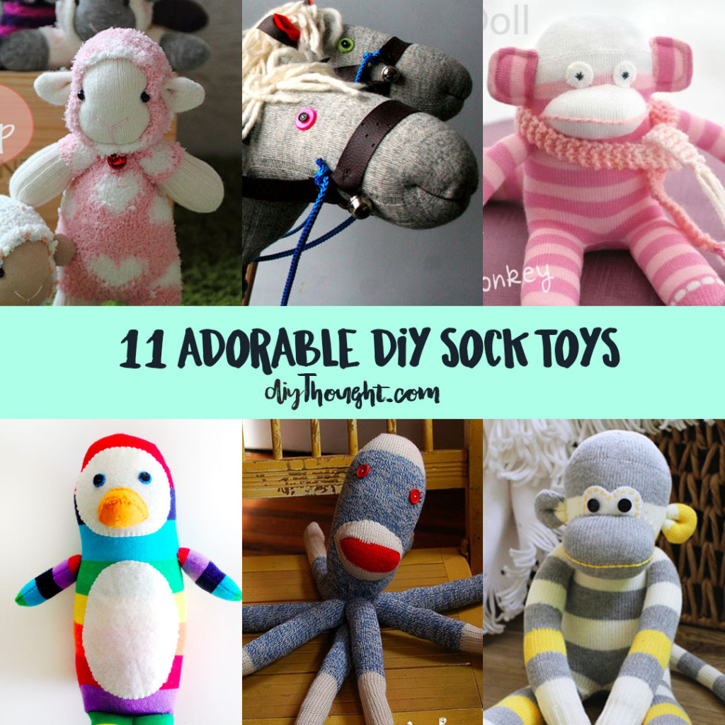 11 Adorable DIY Sock Toys - diy Thought