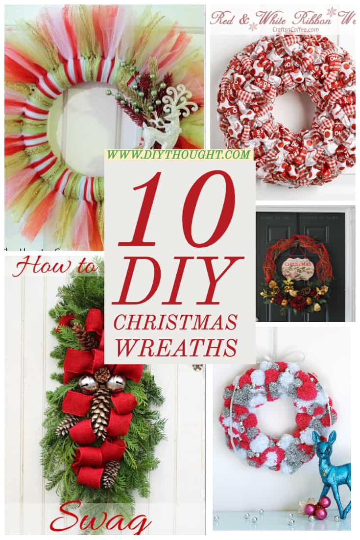 10 Diy Christmas Wreaths - diy Thought