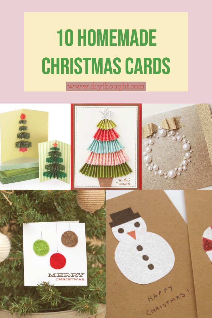 10 Homemade Christmas Cards - diy Thought