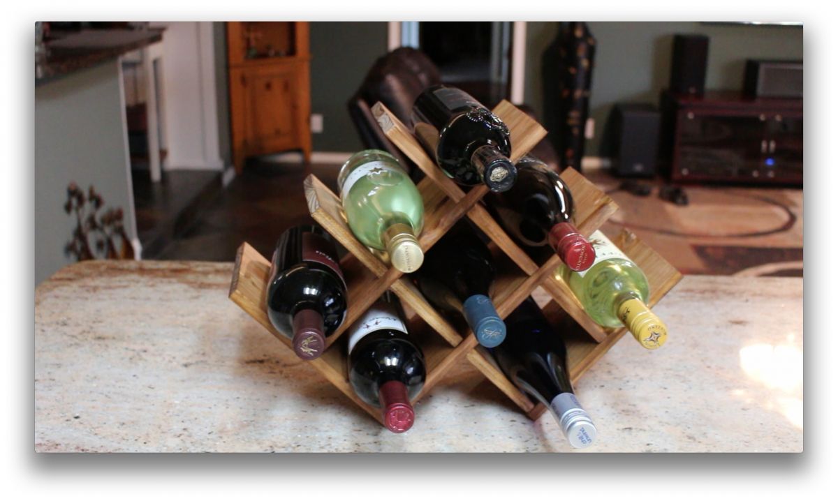 Countertop wine rack diy sale