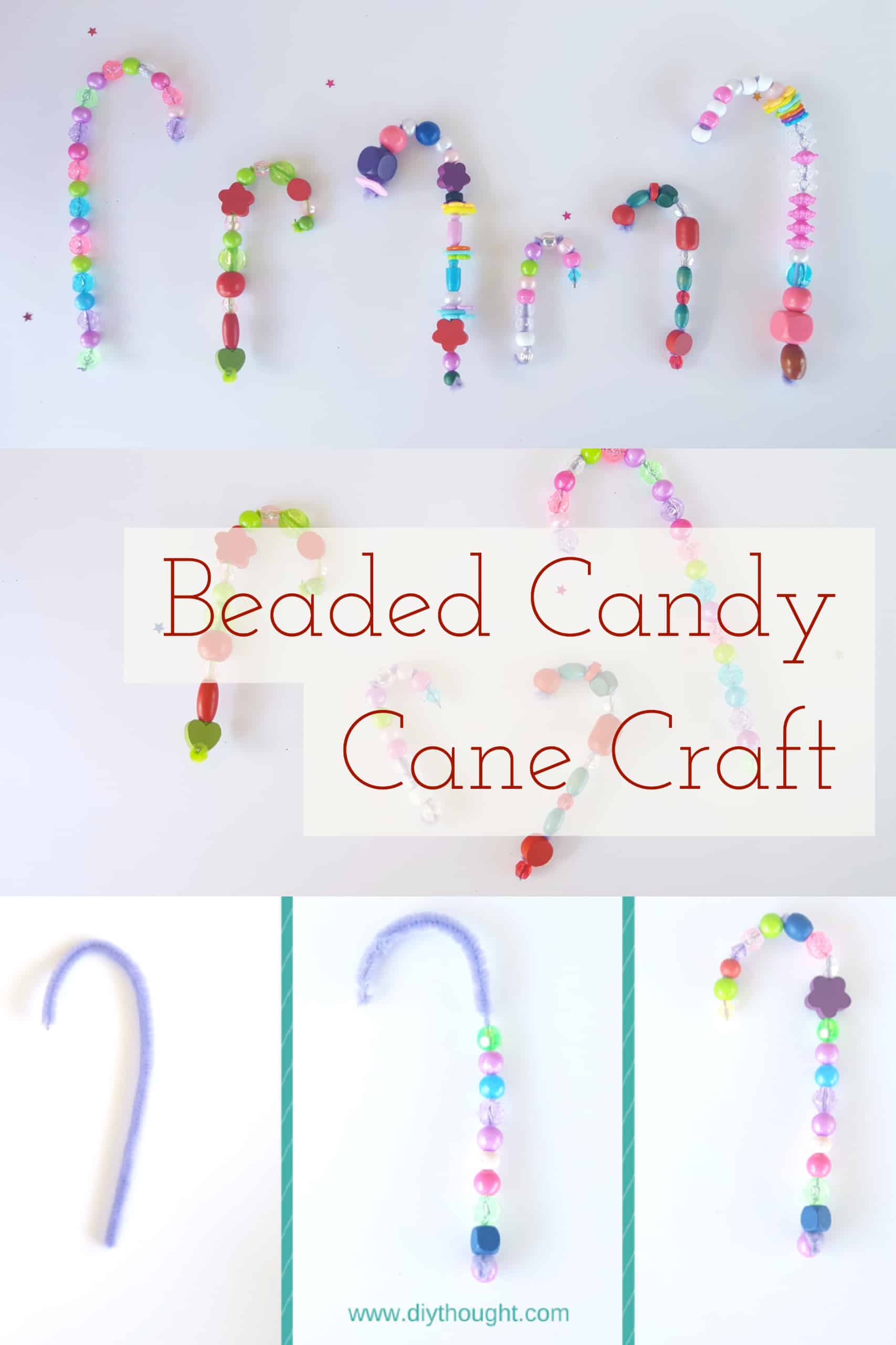 Beaded Candy Canes - diy Thought