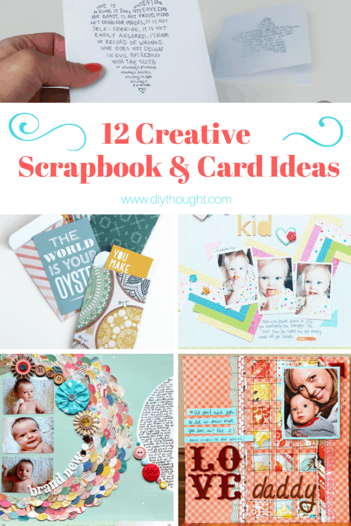 12 Creative DIY Scrapbook & Card Ideas diy Thought