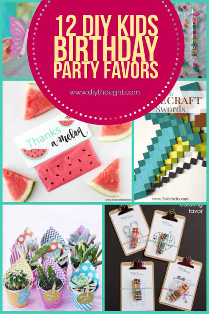 12 Diy Kids Birthday Party Favors - diy Thought