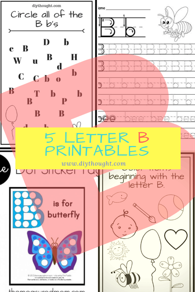 5 Letter B Preschool Printables - Diy Thought