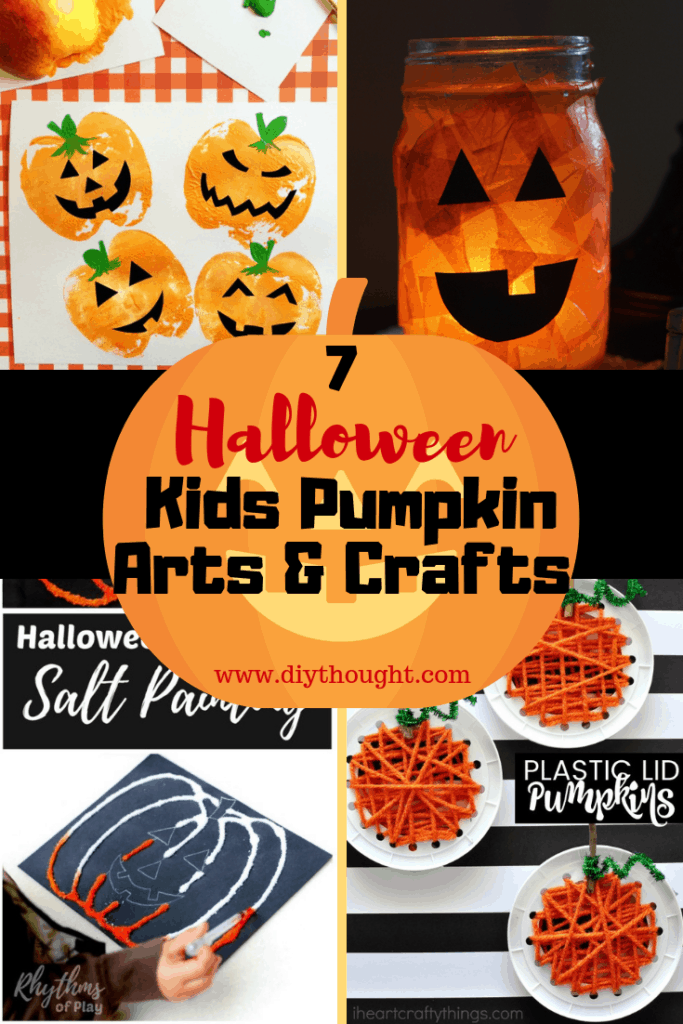 7 Halloween Kids Pumpkin Arts & Crafts - diy Thought