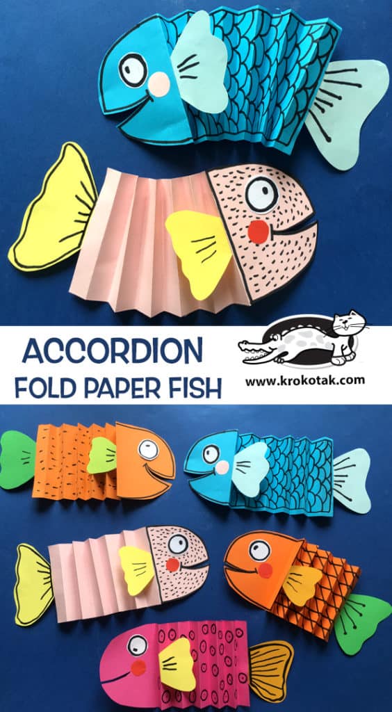 7 Easy Kids Accordion Fold Paper Crafts - diy Thought