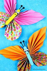 7 Easy Kids Accordion Fold Paper Crafts - diy Thought