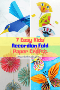 7 Easy Kids Accordion Fold Paper Crafts - diy Thought