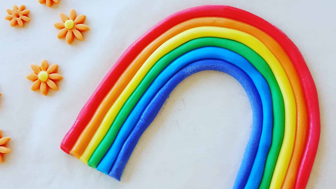 How To Make A Fondant Rainbow - diy Thought