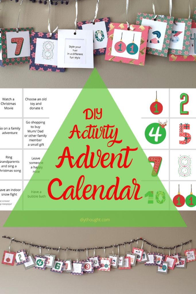 DIY Activity Advent Calendar - diy Thought