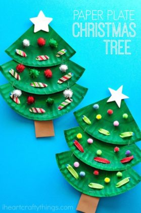 10 Kids Christmas Tree Crafts - diy Thought