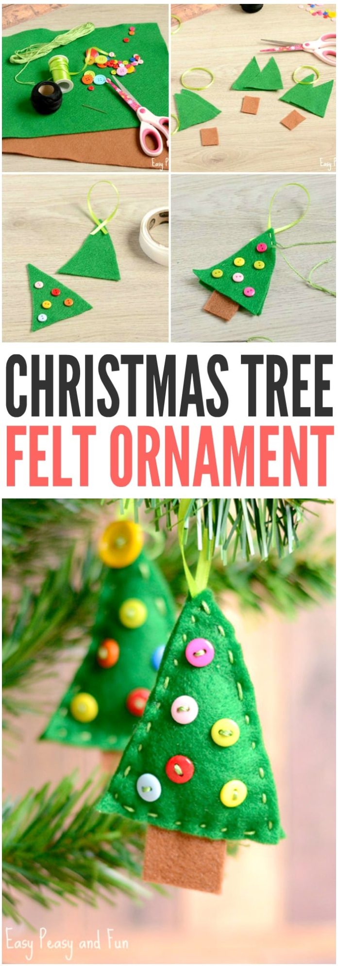 10 Kids Christmas Tree Crafts - diy Thought