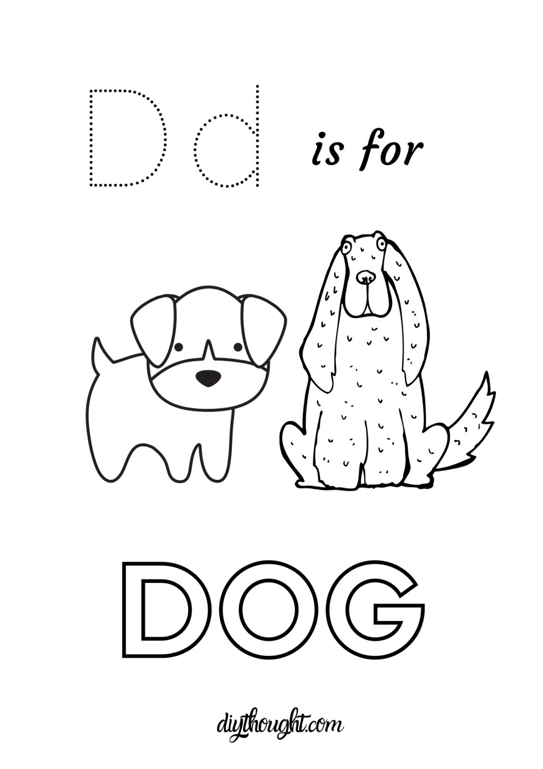 5 Free Letter D Printable Worksheets diy Thought