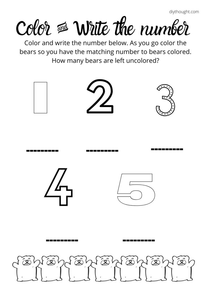 numbers to 20 worksheets diy thought