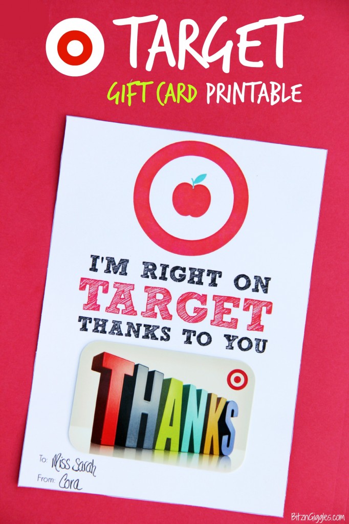 Target printable. 30+ Ultimate DIY Christmas Teacher Gifts