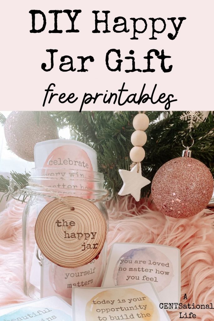 DIY Happy Jar gift. 30+ Ultimate DIY Christmas Teacher Gifts