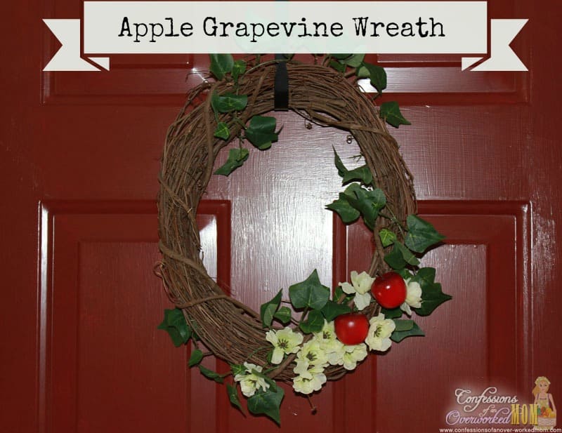 apple grapevine wreath. 30+ Ultimate DIY Christmas Teacher Gifts