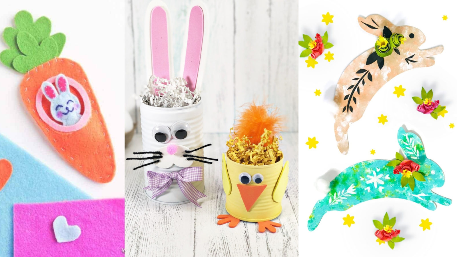 16 Kids Bunny Rabbit Easter Crafts - diy Thought