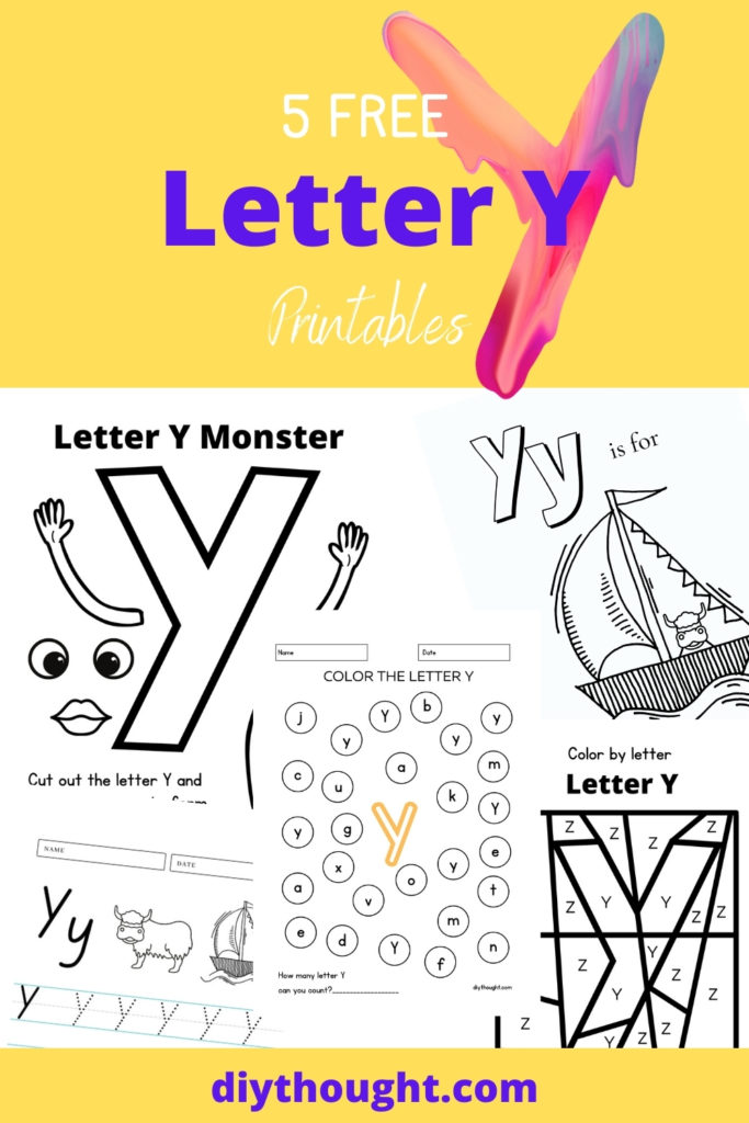 5 free letter y printable worksheets diy thought