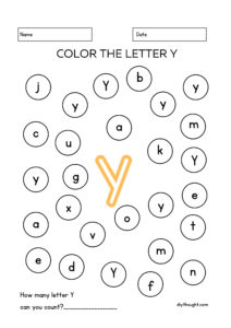 5 Free Letter Y Printable Worksheets - diy Thought