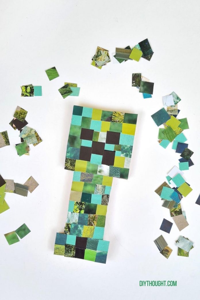 Minecraft Creeper Collage - diy Thought