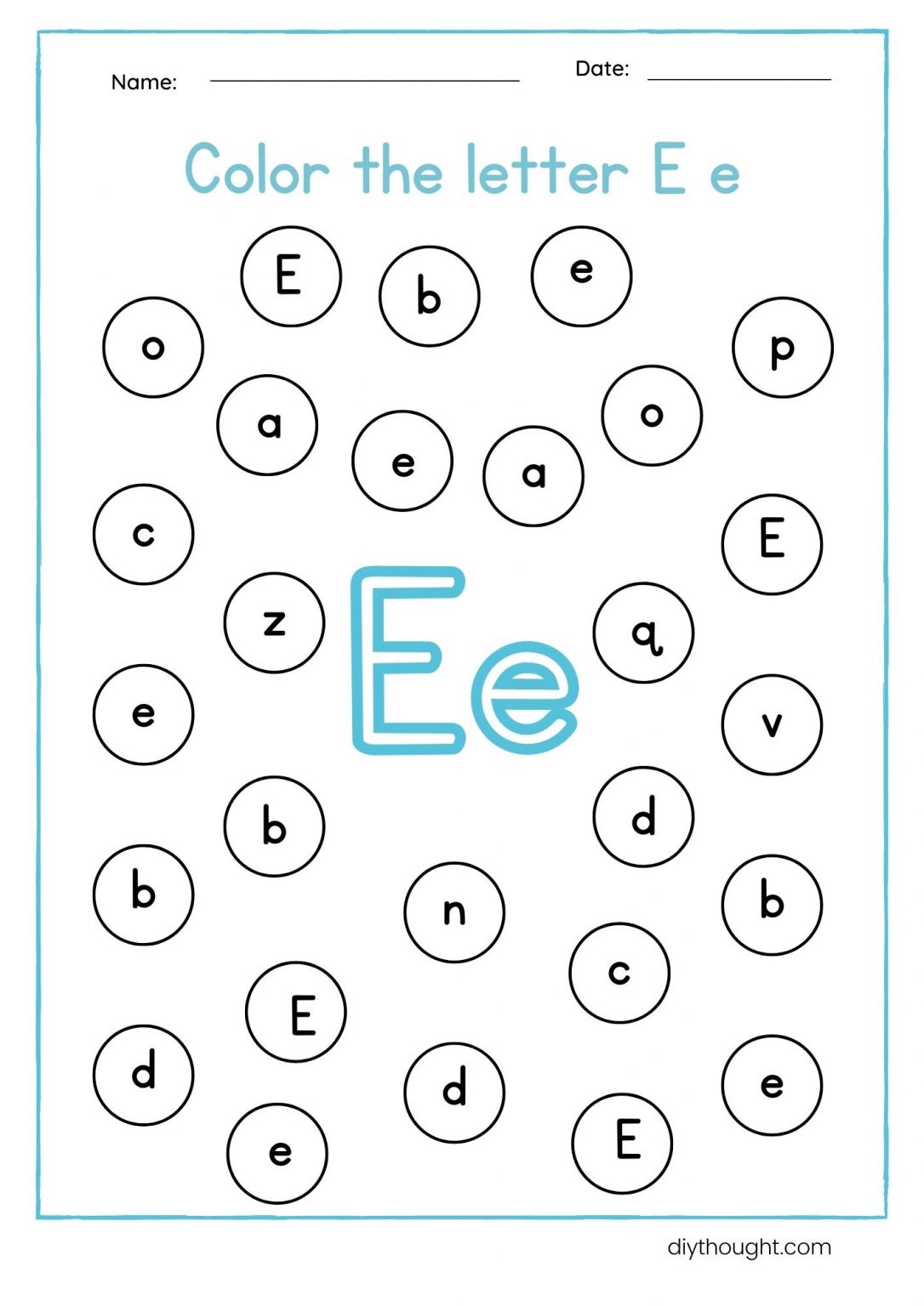 5 Free Letter E Printable Worksheets diy Thought